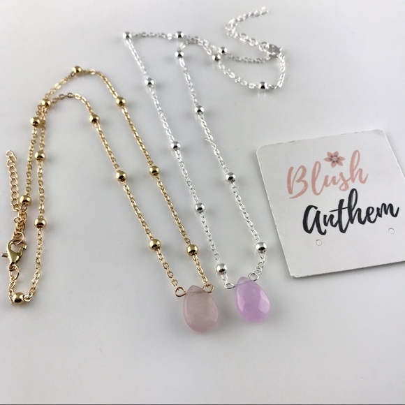 3 for $25⚡️moonstone waterdrop beaded necklace - Picture 6 of 6